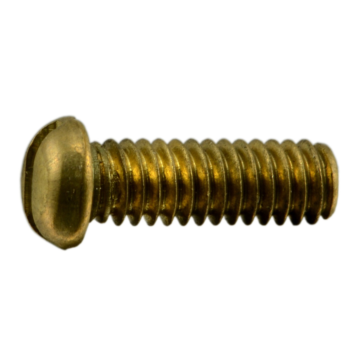 MIDWEST FASTENER Sl Rd Mach Sc Br, 8-32 x 1/2