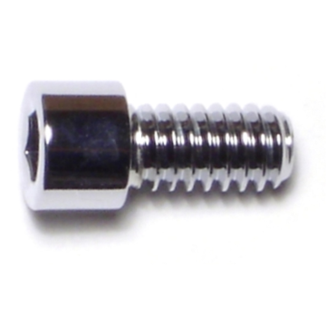 1/4"-20 x 1/2" Socket Head Cap Screw, Coarse Thread, Chrome 