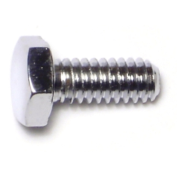 1/4"-20 x 5/8" Hex Cap Screw, Coarse Thread, Chrome 