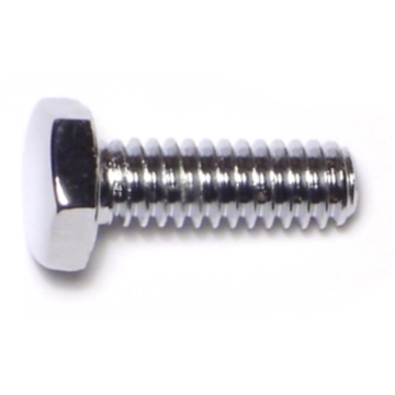 1/4"-20 x 3/4" Hex Cap Screw, Coarse Thread, Chrome 