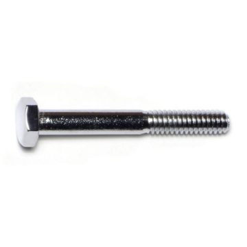 1/4"-20 x 2" Hex Cap Screw, Coarse Thread, Chrome 