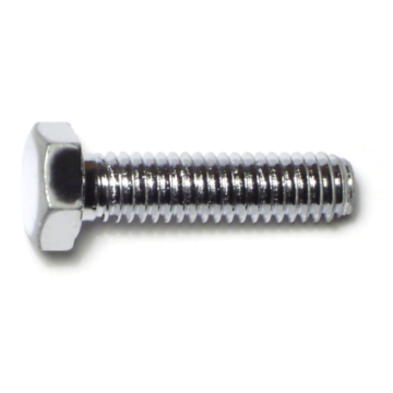 5/16"-18 x 1-1/4" Hex Cap Screw, Coarse Thread, Chrome 