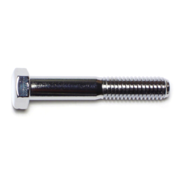 3/8"-16 x 2-1/4" Hex Cap Screw, Coarse Thread, Chrome 