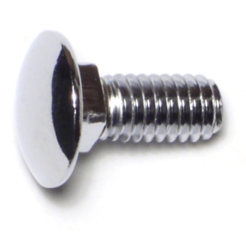 5/16"-18 x 3/4" Carriage Bolt, Coarse Thread, Chrome 