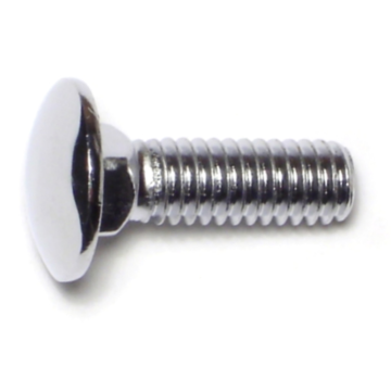 5/16"-18 x 1" Carriage Bolt, Coarse Thread, Chrome 
