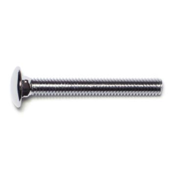 5/16"-18 x 2-1/2" Carriage Bolt, Coarse Thread, Chrome 