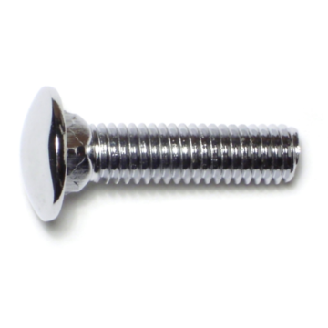 3/8"-16 x 1-1/2" Carriage Bolt, Coarse Thread, Chrome 