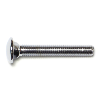 3/8"-16 x 2-1/2" Carriage Bolt, Coarse Thread, Chrome 