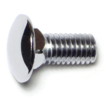 7/16"-14 x 1" Carriage Bolt, Coarse Thread, Chrome 