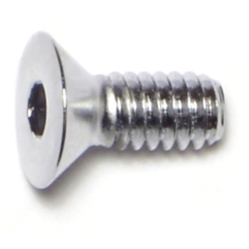 1/4"-20 x 5/8" Flat Socket Head Cap Screw, Coarse Thread, Chrome 