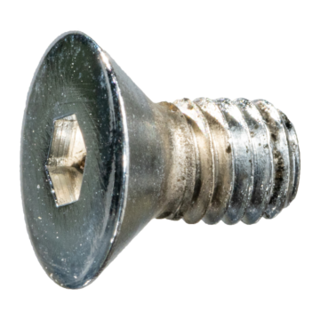 10-32 x 3/8" Flat Socket Head Cap Screw, Fine Thread, Chrome 