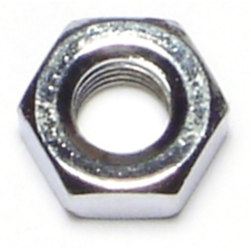 1/4"-28 Hex Nut, Fine Thread, Chrome