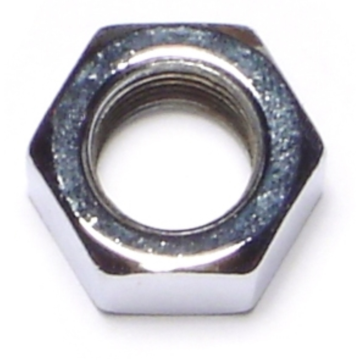 3/8"-24 Hex Nut, Fine Thread, Chrome