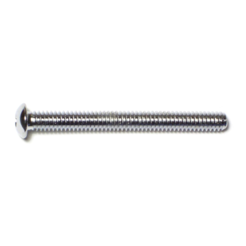 1/4"-20 x 2-1/2" Button Head Cap Screw, Coarse Thread, Chrome