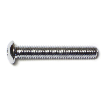 5/16"-18 x 2" Button Head Cap Screw, Coarse Thread, Chrome