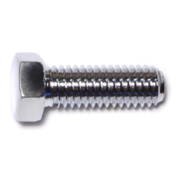 7/16"-14 x 1-1/4" Hex Cap Screw, Coarse Thread, Chrome 