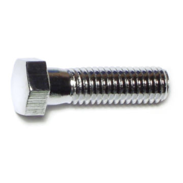 7/16"-14 x 1-1/2" Hex Cap Screw, Coarse Thread, Chrome 