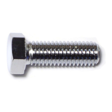 1/2"-13 x 1-1/2" Hex Cap Screw, Coarse Thread, Chrome 