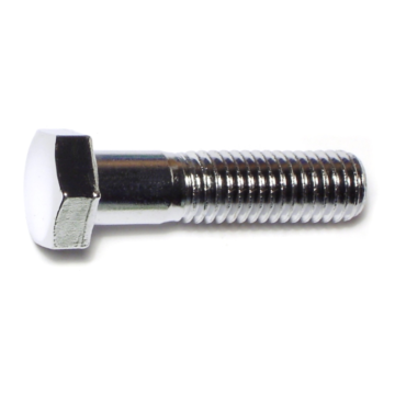 1/2"-13 x 2" Hex Cap Screw, Coarse Thread, Chrome 