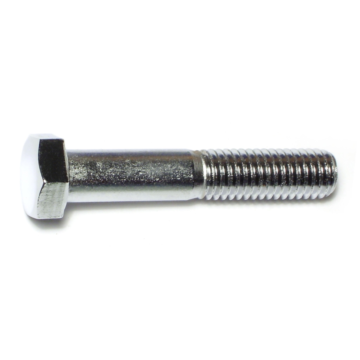1/2"-13 x 2-3/4" Hex Cap Screw, Coarse Thread, Chrome 