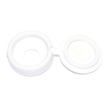 Hinged Screw Cover (White) #4-#6 