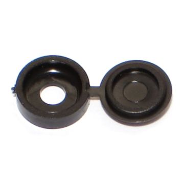 Hinged Screw Cover (Black) #4-#6 