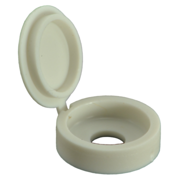 Hinged Screw Cover (White) #8-#10 