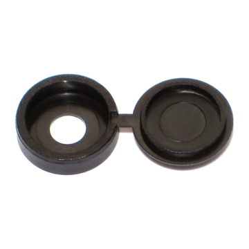 Hinged Screw Cover (Black) 1/4 in. 