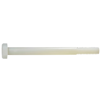 Midwest Fastener 1/4"-20 x 3" Hex Head Bolt, Coarse Thread, White
