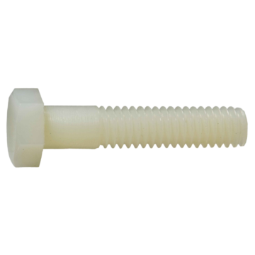 Midwest Fastener 5/16"-18 x 1-1/2" Hex Head Bolt, Coarse Thread, White