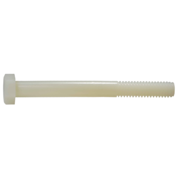 Midwest Fastener 5/16"-18 x 3" Hex Head Bolt, Coarse Thread, White