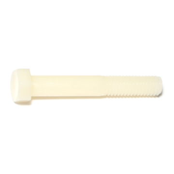 Midwest Fastener 3/8"-16 x 2-1/2" Hex Head Bolt, Coarse Thread, White