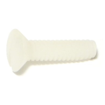 10-24 x 3/4" Phillips Oval Head, Machine Screw, Nylon 
