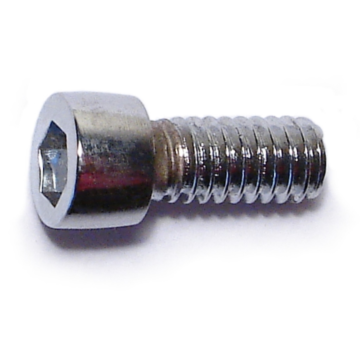 8-32 x 3/8" Socket Head Cap Screw, Coarse Thread, Chrome 