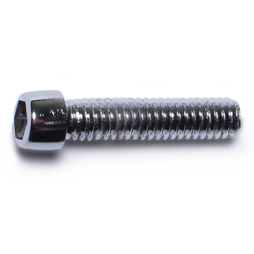 8-32 x 3/4" Socket Head Cap Screw, Coarse Thread, Chrome 