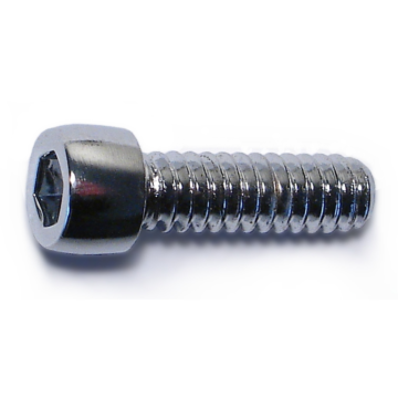 10-24 x 5/8" Socket Head Cap Screw, Coarse Thread, Chrome 