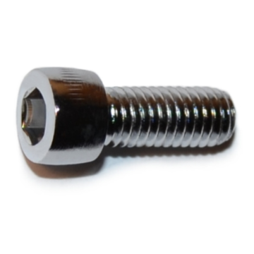 10-32 x 1/2" Socket Head Cap Screw, Fine Thread, Chrome 