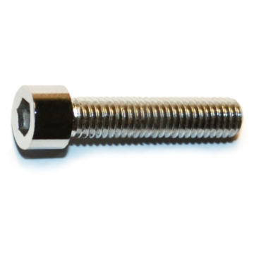 10-32 x 7/8" Socket Head Cap Screw, Fine Thread, Chrome 