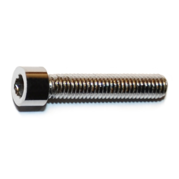 10-32 x 1" Socket Head Cap Screw, Fine Thread, Chrome 