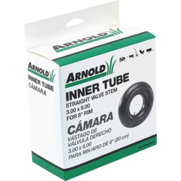 Martin Wheel Company Replacement Inner Tube with Straight Valve Stem - 8 in.