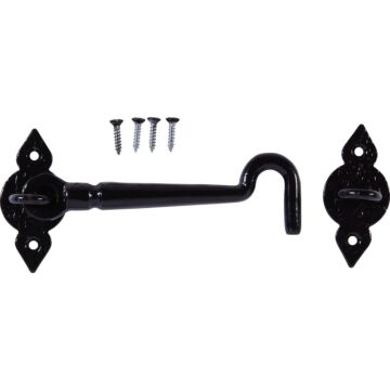 National Hardware 6 In. Spear Black Gate Hook