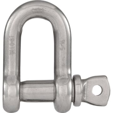 National Hardware National D Shackles, Stainless Steel, 5/16 In.