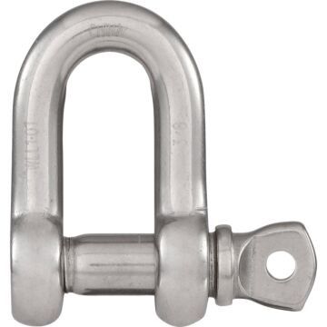 National Hardware National D Shackles, Stainless Steel, 3/8 In.