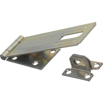 National Hardware 6 In. Zinc Non-Swivel Safety Hasp