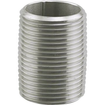 Boshart Industries 1-1/4" x CLOSE 304 SS NIPPLE