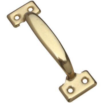 National Hardware 5-3/4 In. Brass Utility Door Pull
