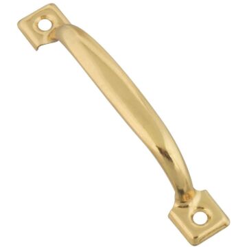 National Hardware 4-3/4 In. Brass Door Pull