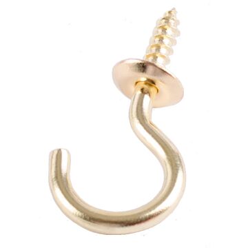 National Hardware Cup Hook (Brass - 4 pk) 1-1/2 in.