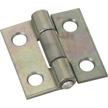 National 1 In. Zinc Tight-Pin Narrow Hinge (2-Pack)