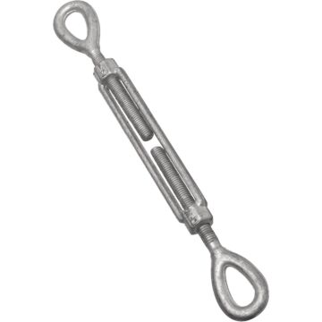 1/2" x 6" Eye To Eye Turnbuckle, Galvanized